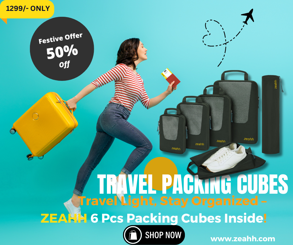 "ZEAH Packing Cubes for Travel – Premium Organizers for Efficient Packing & Space Saving"